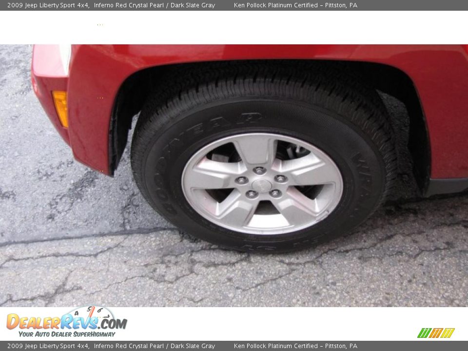 2009 Jeep Liberty Sport 4x4 Inferno Red Crystal Pearl / Dark Slate Gray Photo #11