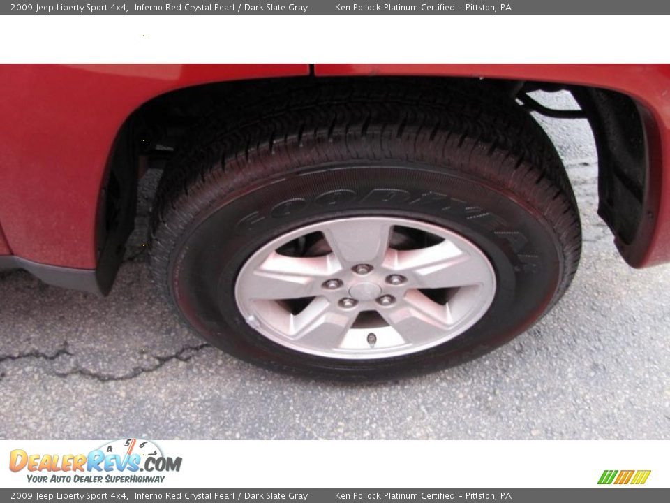 2009 Jeep Liberty Sport 4x4 Inferno Red Crystal Pearl / Dark Slate Gray Photo #12