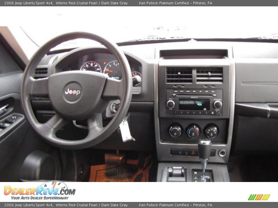 2009 Jeep Liberty Sport 4x4 Inferno Red Crystal Pearl / Dark Slate Gray Photo #21