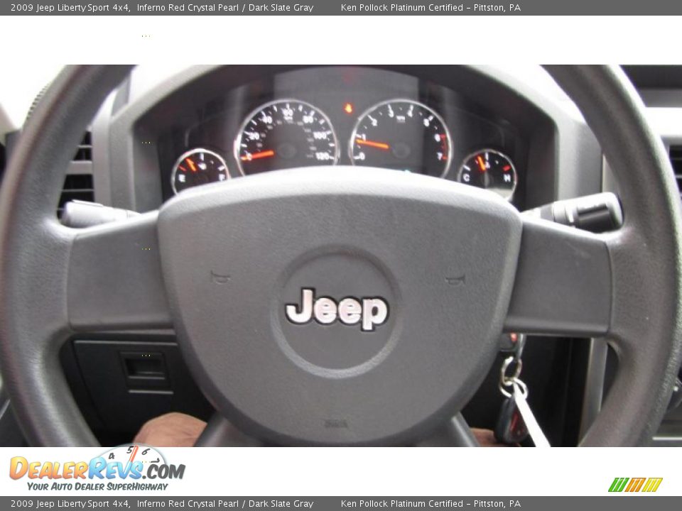 2009 Jeep Liberty Sport 4x4 Inferno Red Crystal Pearl / Dark Slate Gray Photo #22