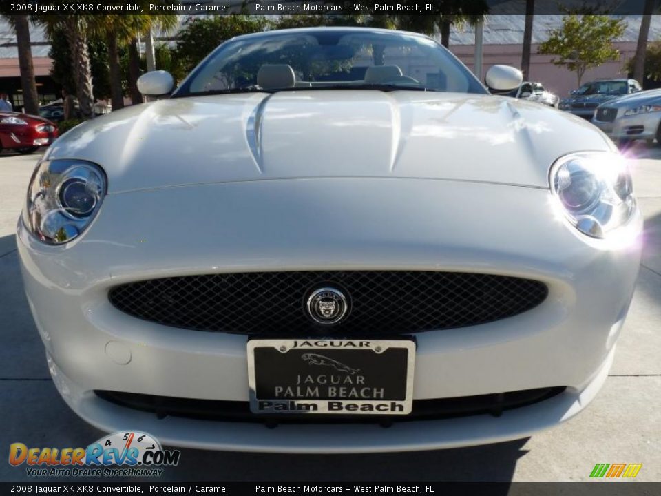 2008 Jaguar XK XK8 Convertible Porcelain / Caramel Photo #2