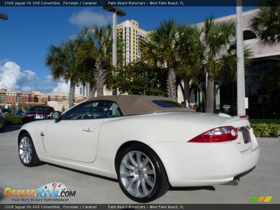 2008 Jaguar XK XK8 Convertible Porcelain / Caramel Photo #8