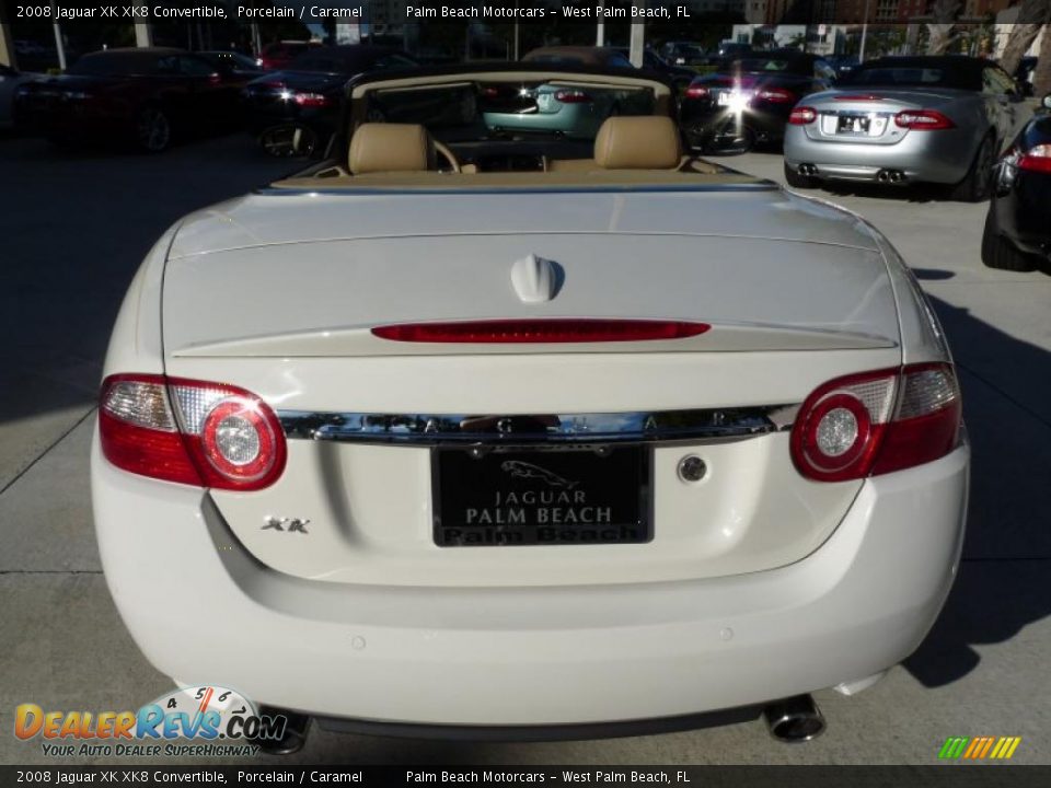 2008 Jaguar XK XK8 Convertible Porcelain / Caramel Photo #9