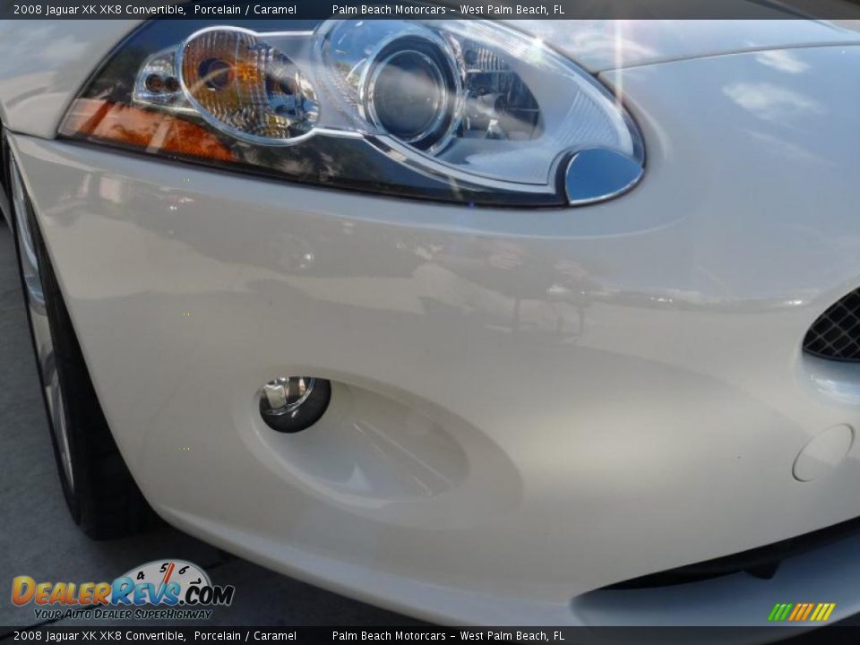 2008 Jaguar XK XK8 Convertible Porcelain / Caramel Photo #14