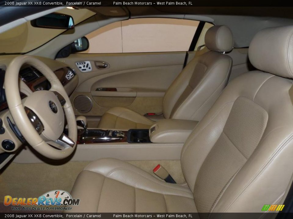 Caramel Interior - 2008 Jaguar XK XK8 Convertible Photo #18