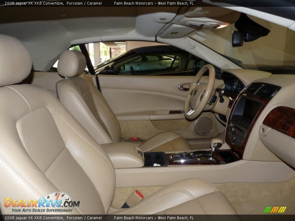 2008 Jaguar XK XK8 Convertible Porcelain / Caramel Photo #22