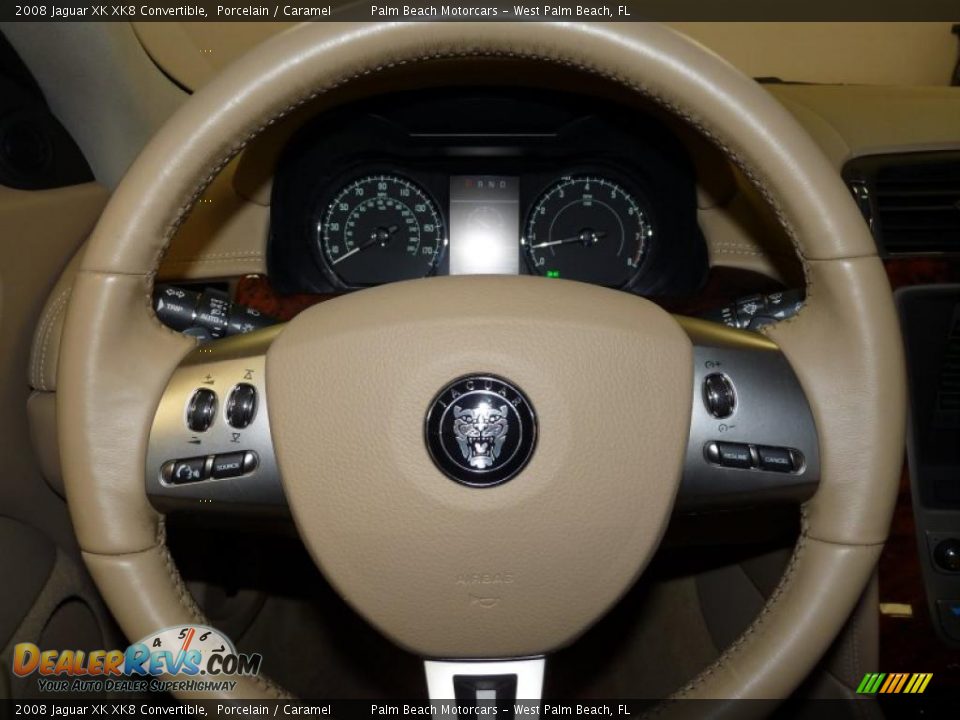 2008 Jaguar XK XK8 Convertible Steering Wheel Photo #28