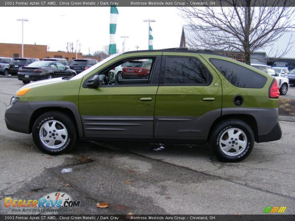 2001 Pontiac Aztek GT AWD Citrus Green Metallic / Dark Gray Photo #2