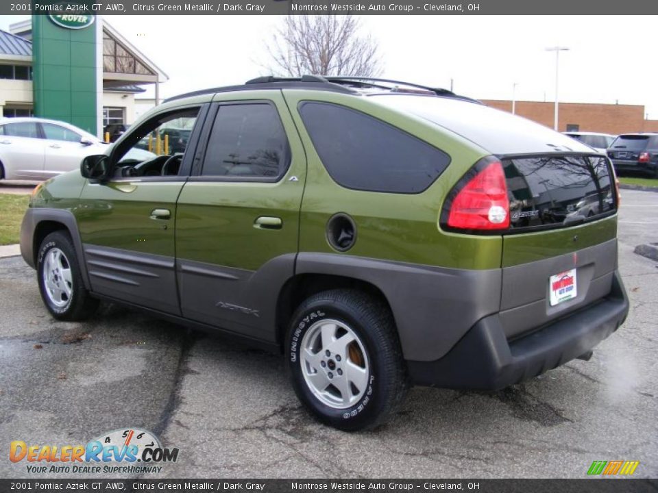 2001 Pontiac Aztek GT AWD Citrus Green Metallic / Dark Gray Photo #3