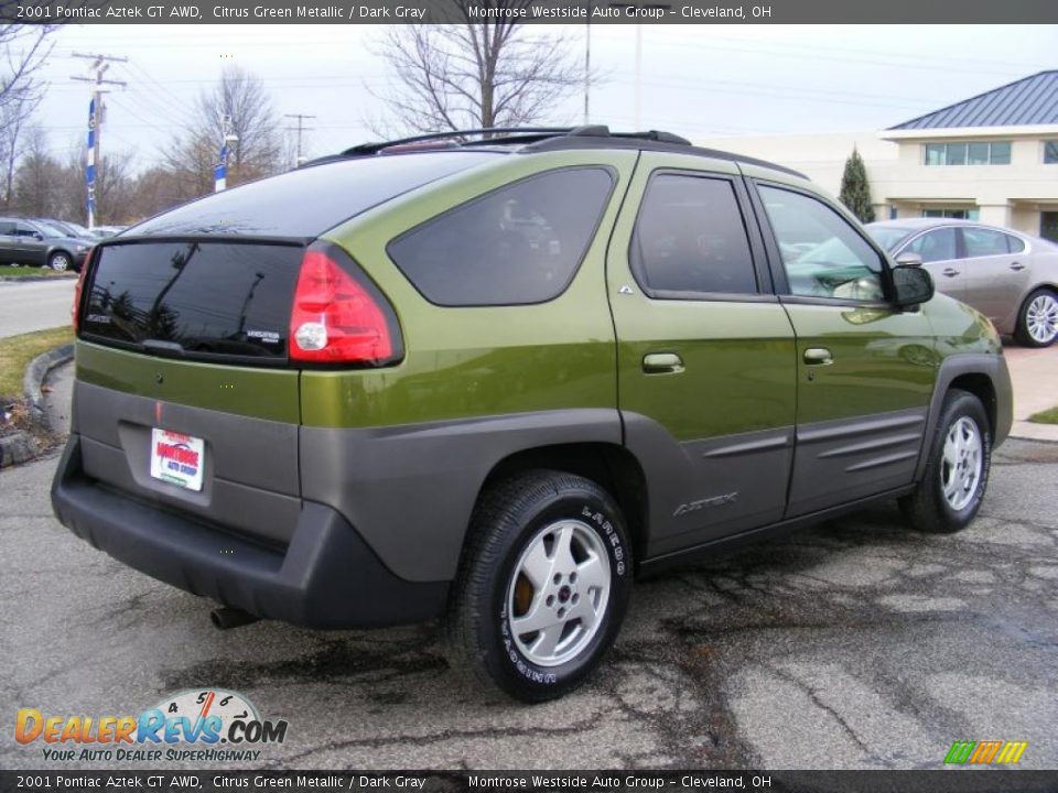 2001 Pontiac Aztek GT AWD Citrus Green Metallic / Dark Gray Photo #5