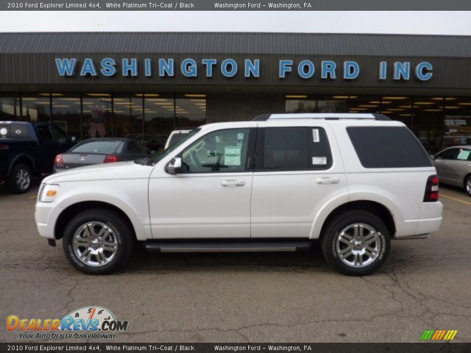 2010 Ford Explorer Limited 4x4 White Platinum Tri-Coat / Black Photo #1