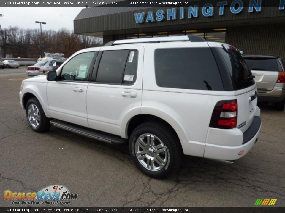 2010 Ford Explorer Limited 4x4 White Platinum Tri-Coat / Black Photo #2