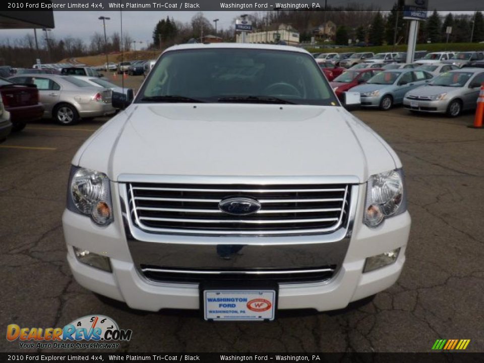 2010 Ford Explorer Limited 4x4 White Platinum Tri-Coat / Black Photo #7
