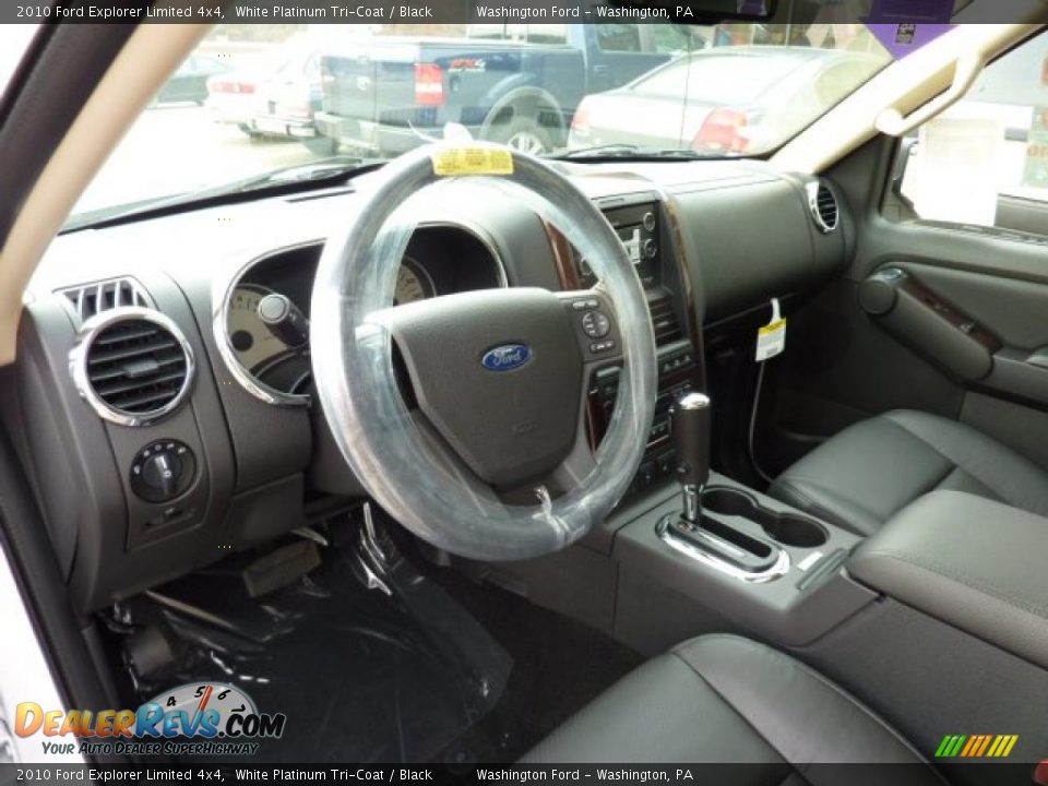 2010 Ford Explorer Limited 4x4 White Platinum Tri-Coat / Black Photo #11