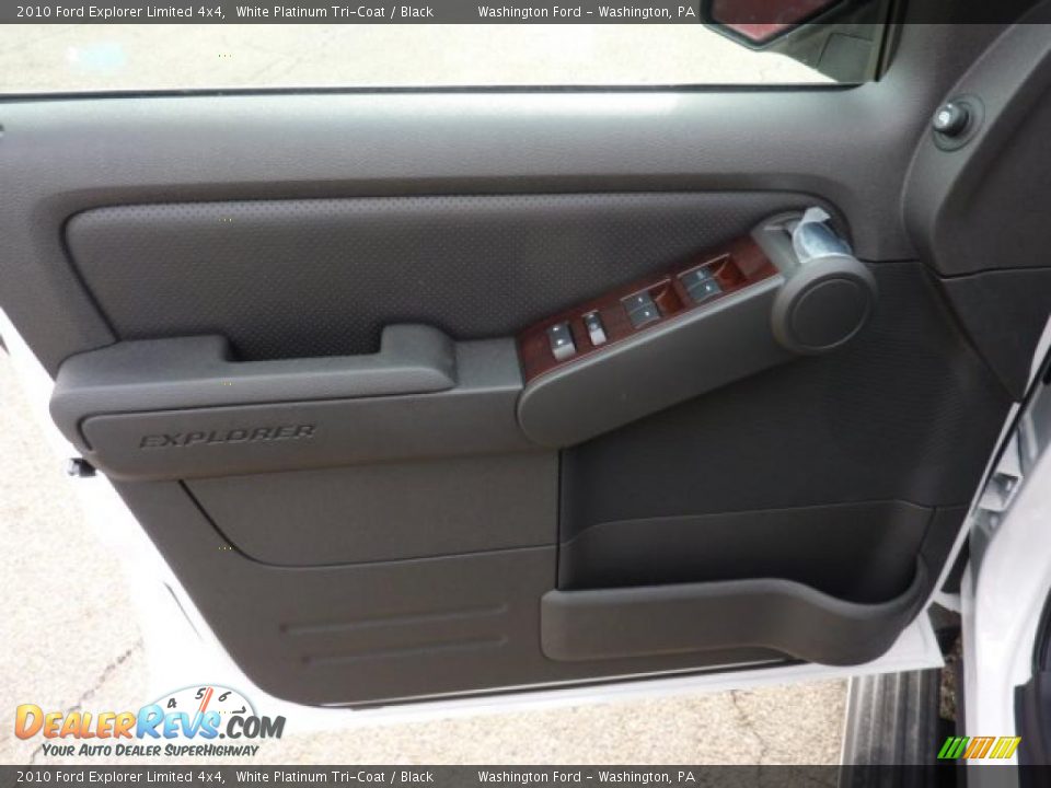 2010 Ford Explorer Limited 4x4 White Platinum Tri-Coat / Black Photo #12