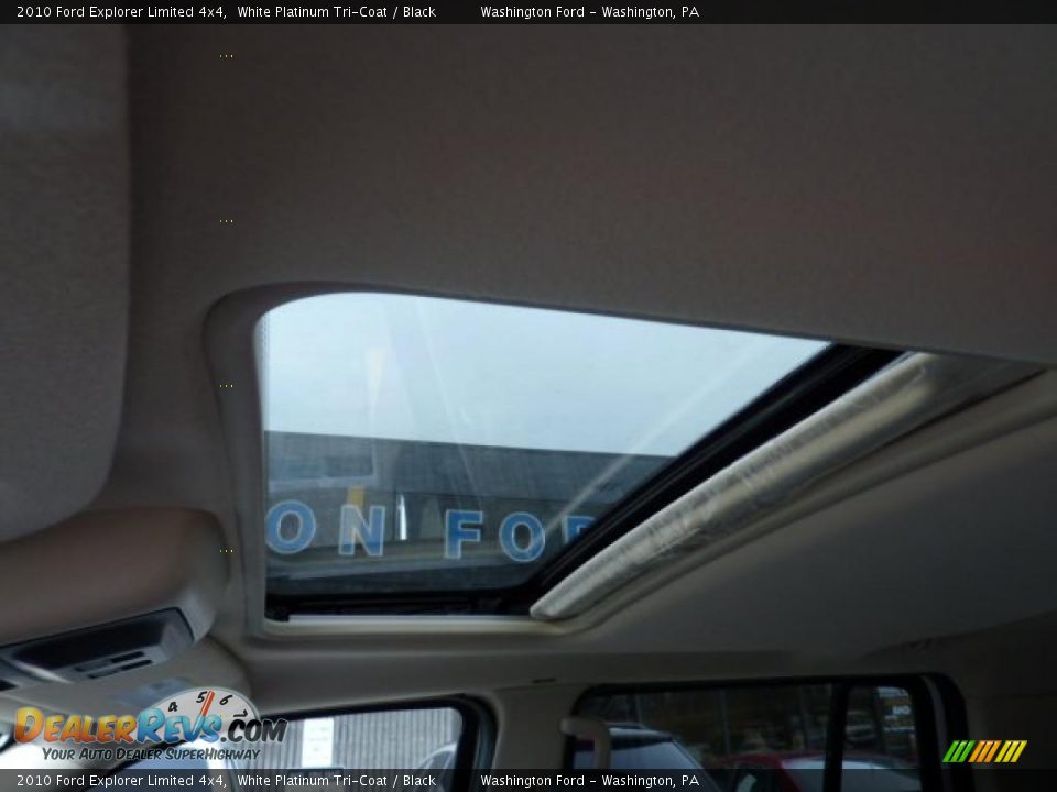 2010 Ford Explorer Limited 4x4 White Platinum Tri-Coat / Black Photo #13