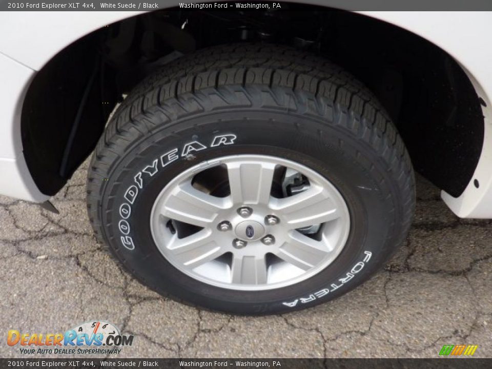 2010 Ford Explorer XLT 4x4 White Suede / Black Photo #9