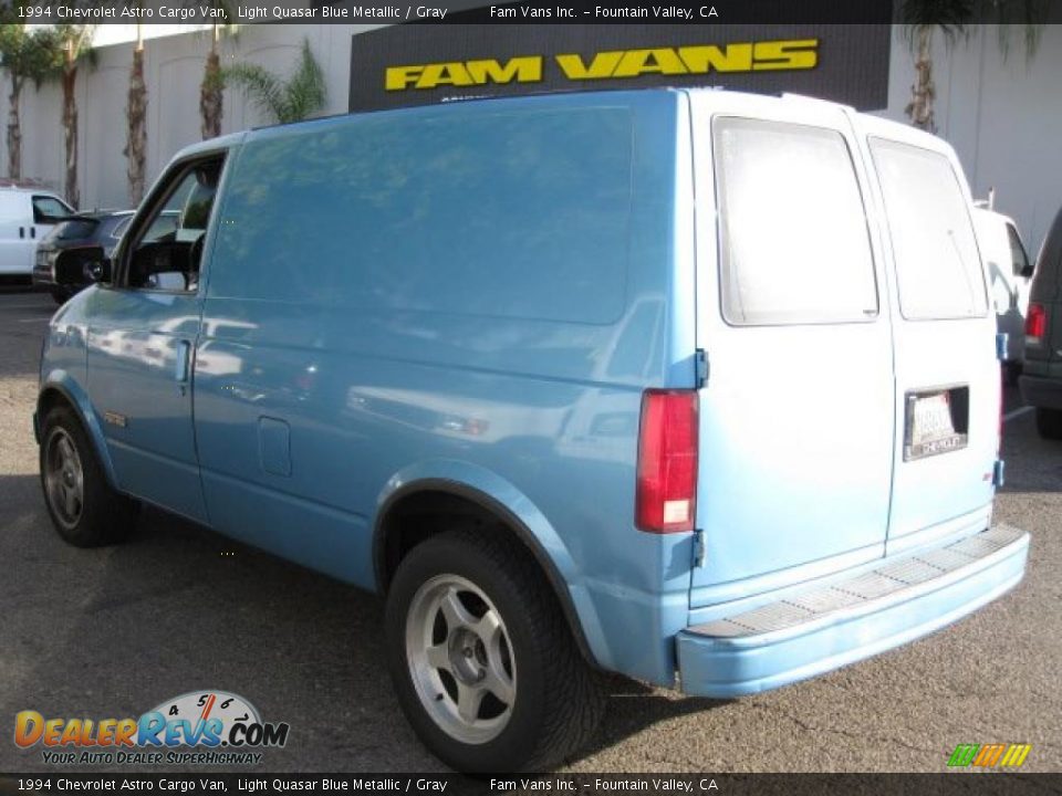 1994 Chevrolet Astro Cargo Van Light Quasar Blue Metallic / Gray Photo #4