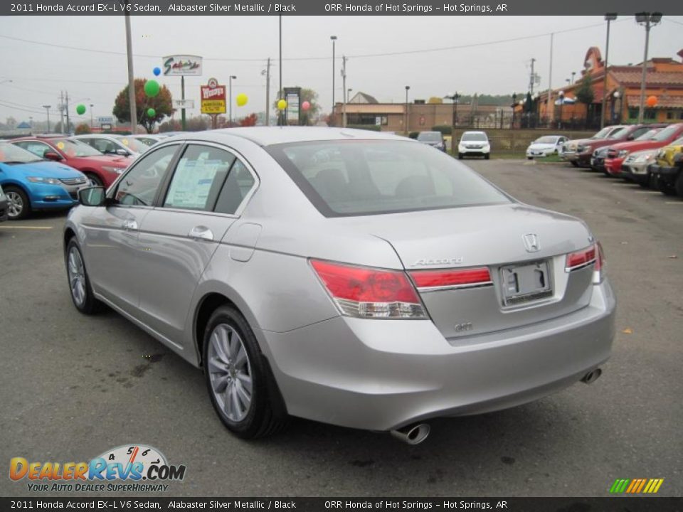 2011 Honda Accord EX-L V6 Sedan Alabaster Silver Metallic / Black Photo #3