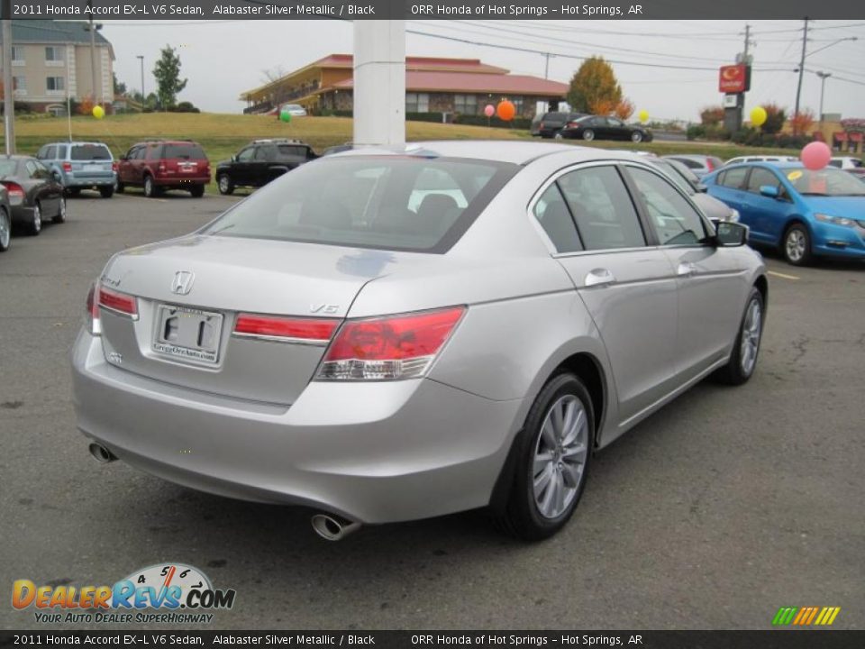 2011 Honda Accord EX-L V6 Sedan Alabaster Silver Metallic / Black Photo #5