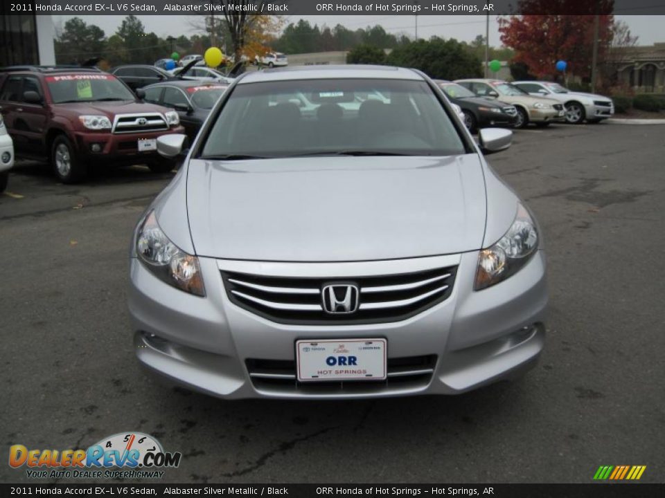 2011 Honda Accord EX-L V6 Sedan Alabaster Silver Metallic / Black Photo #8