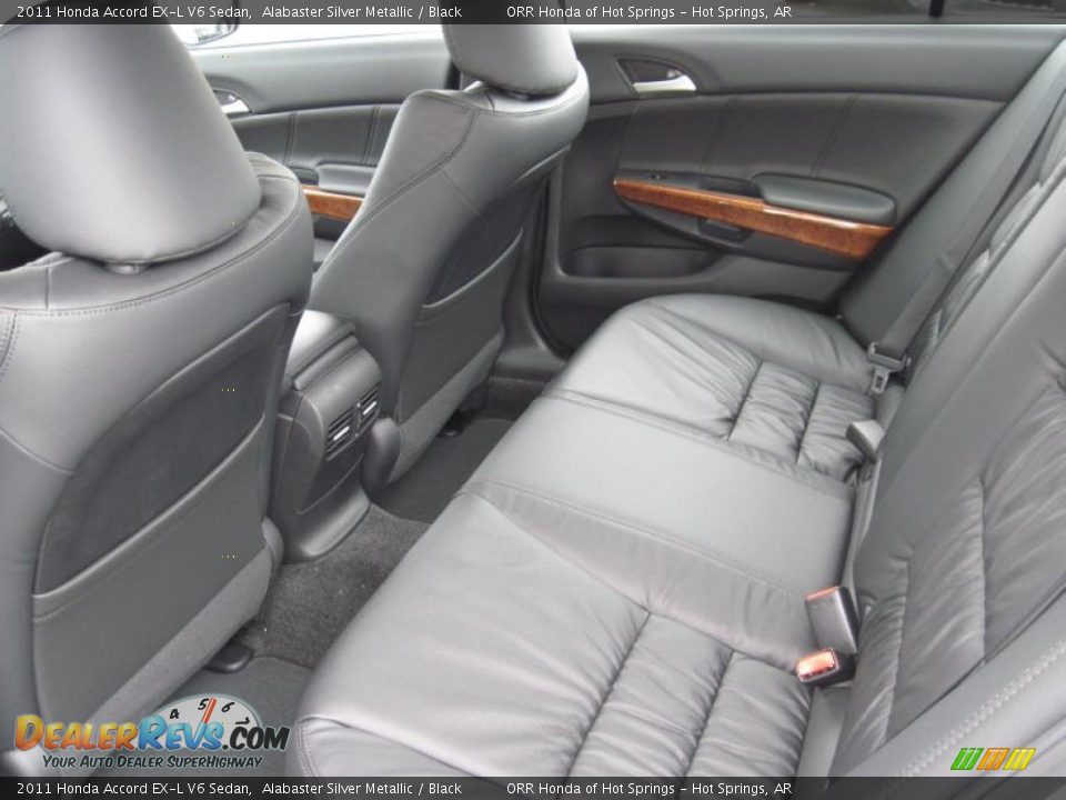 Black Interior - 2011 Honda Accord EX-L V6 Sedan Photo #14