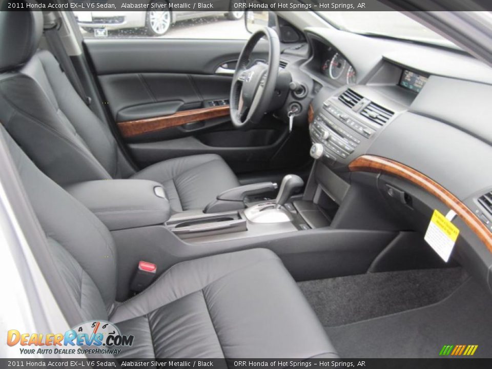 Black Interior - 2011 Honda Accord EX-L V6 Sedan Photo #16