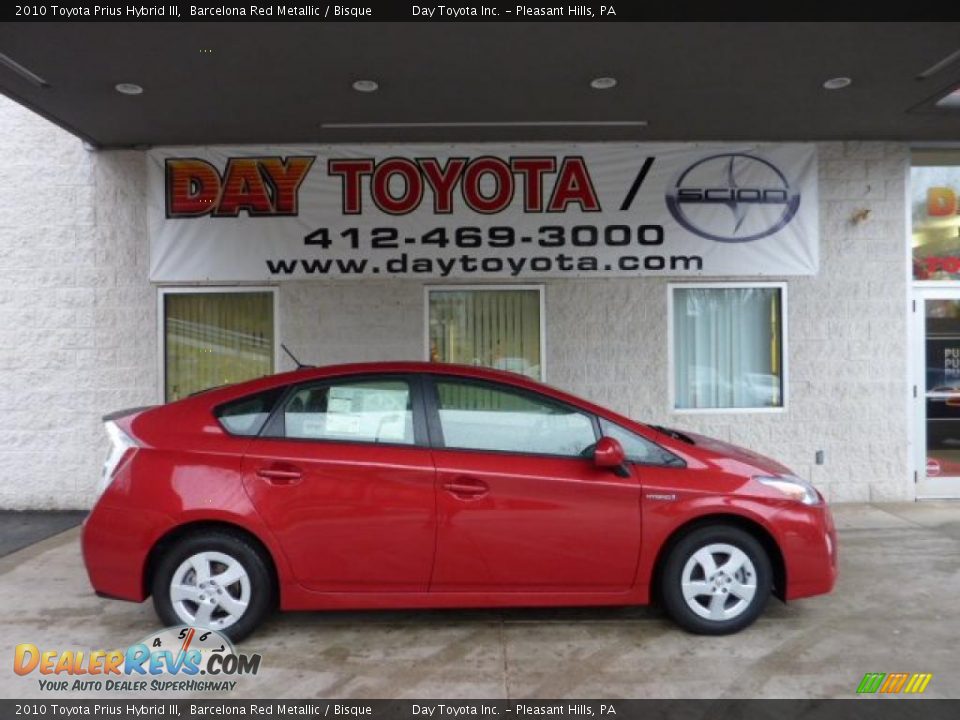 2010 Toyota Prius Hybrid III Barcelona Red Metallic / Bisque Photo #1