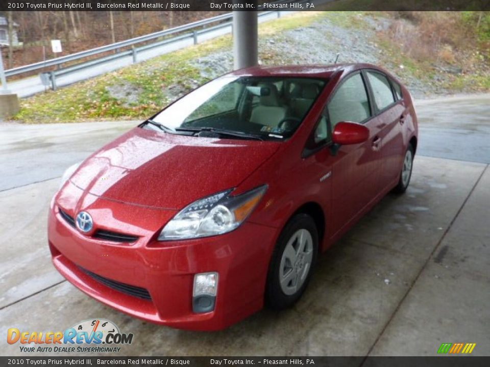2010 Toyota Prius Hybrid III Barcelona Red Metallic / Bisque Photo #5