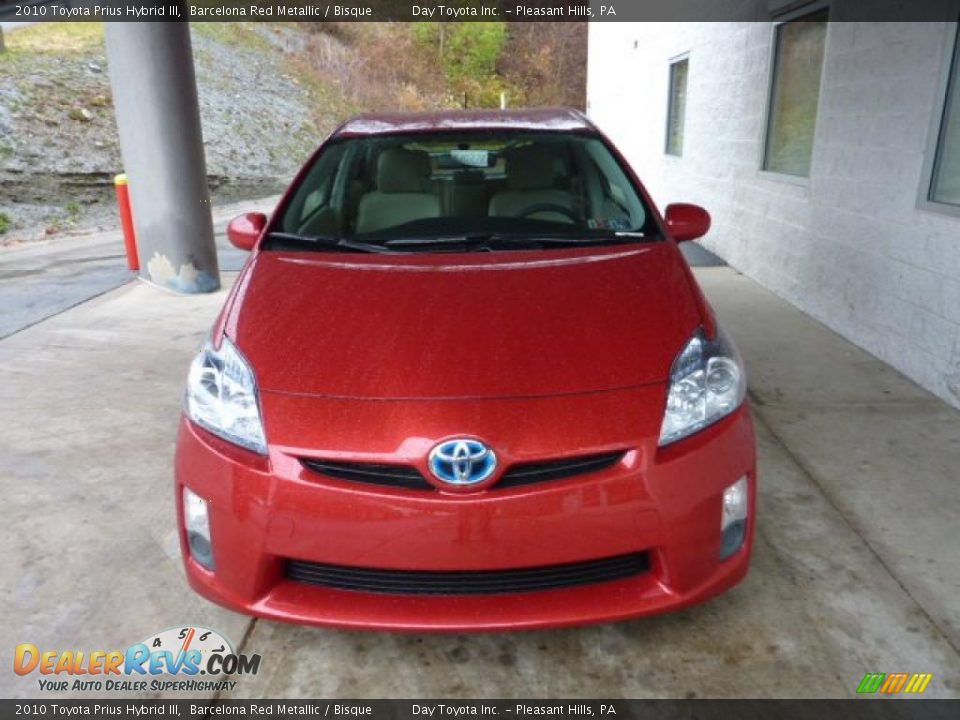 2010 Toyota Prius Hybrid III Barcelona Red Metallic / Bisque Photo #6