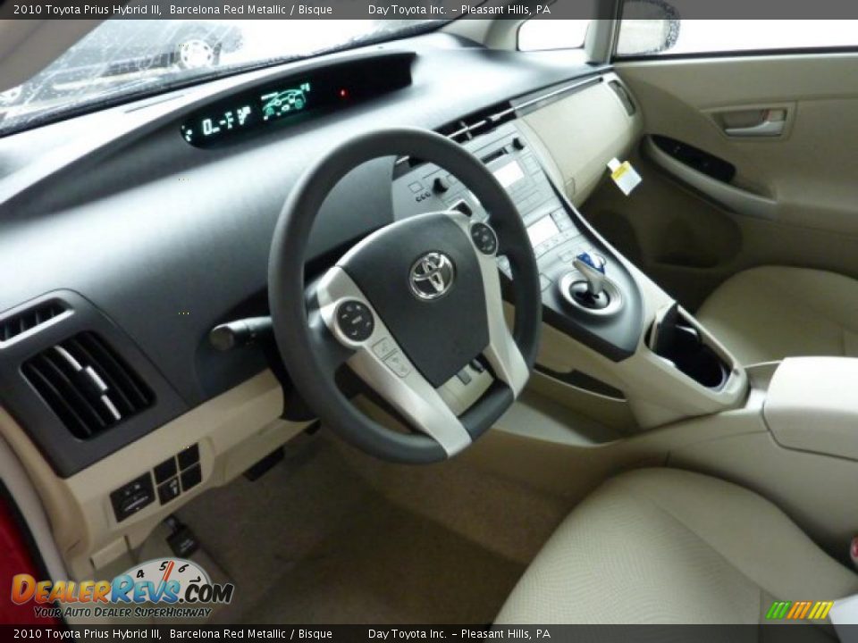 2010 Toyota Prius Hybrid III Barcelona Red Metallic / Bisque Photo #12