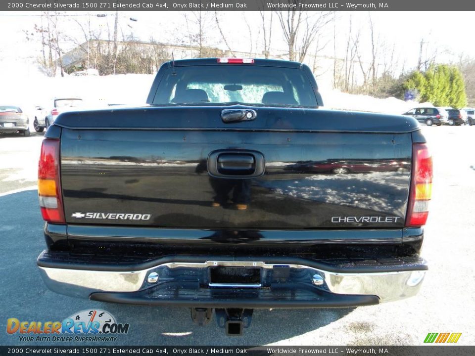 2000 Chevrolet Silverado 1500 Z71 Extended Cab 4x4 Onyx Black / Medium Oak Photo #13