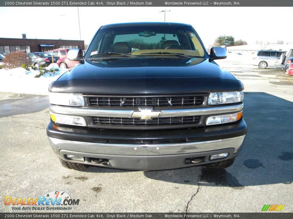 2000 Chevrolet Silverado 1500 Z71 Extended Cab 4x4 Onyx Black / Medium Oak Photo #14