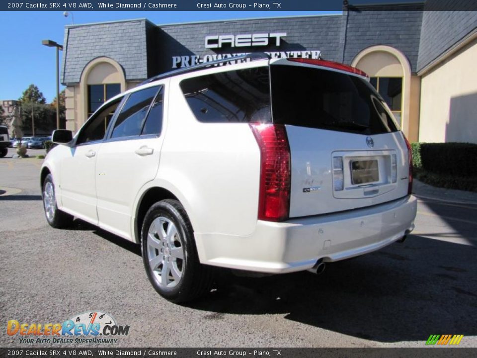 2007 Cadillac SRX 4 V8 AWD White Diamond / Cashmere Photo #5