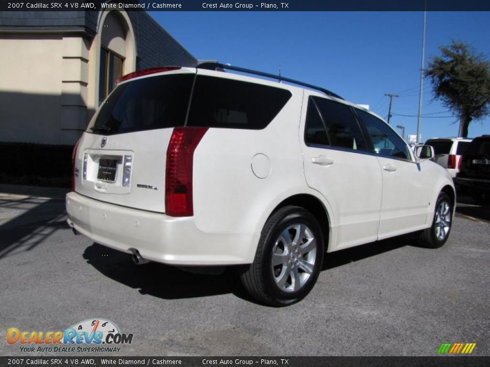 White Diamond 2007 Cadillac SRX 4 V8 AWD Photo #6