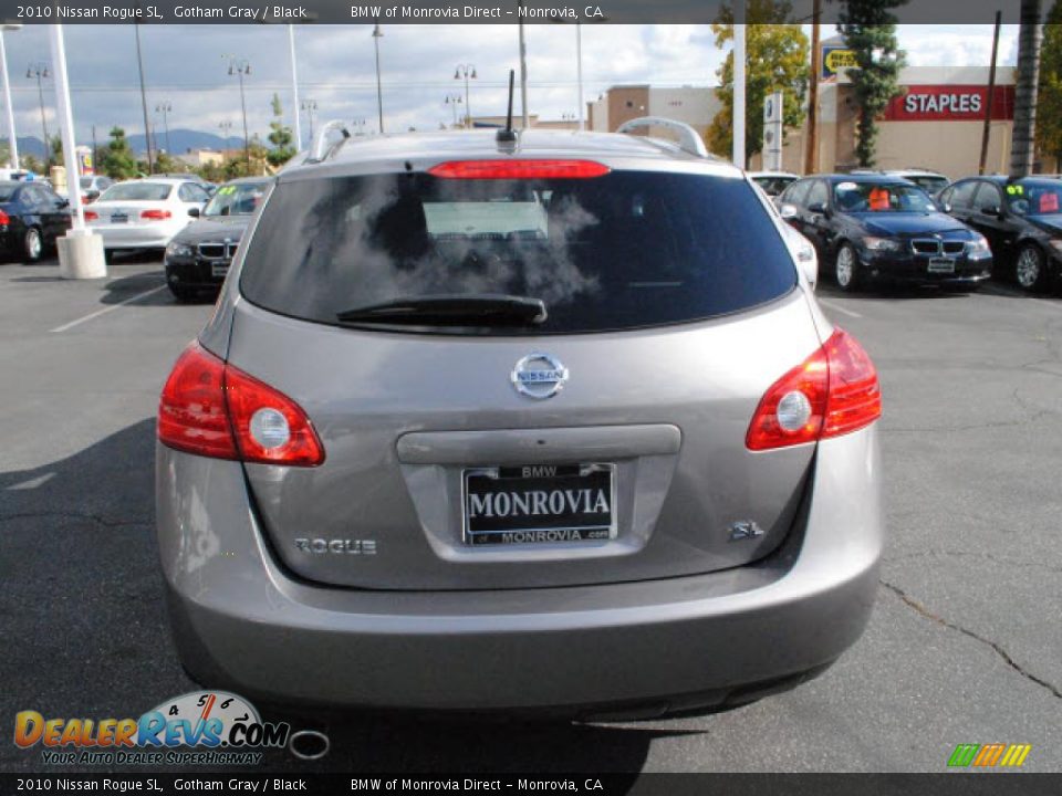2010 Nissan Rogue SL Gotham Gray / Black Photo #9