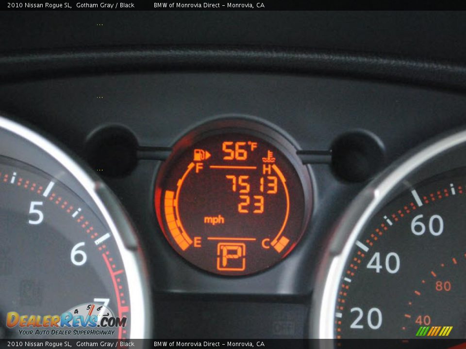 2010 Nissan Rogue SL Gotham Gray / Black Photo #15