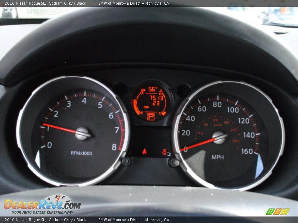 2010 Nissan Rogue SL Gotham Gray / Black Photo #16
