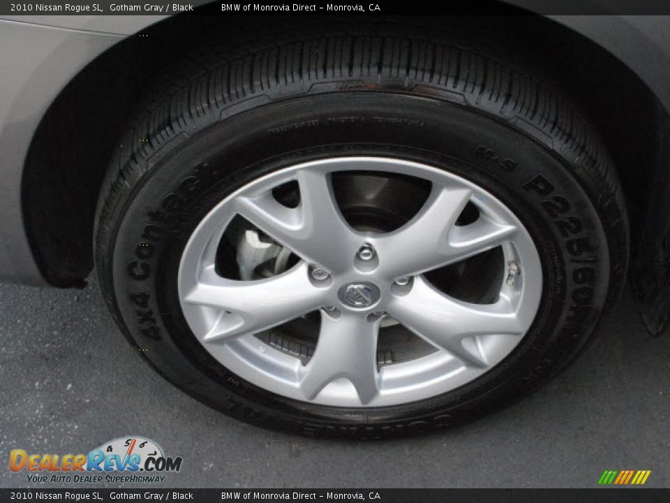 2010 Nissan Rogue SL Gotham Gray / Black Photo #24