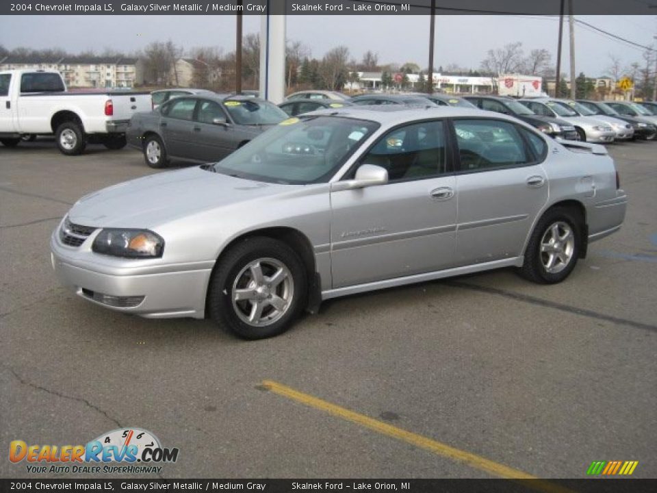 2004 Chevrolet Impala LS Galaxy Silver Metallic / Medium Gray Photo #10
