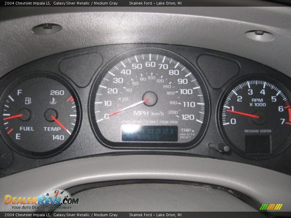 2004 Chevrolet Impala LS Galaxy Silver Metallic / Medium Gray Photo #28