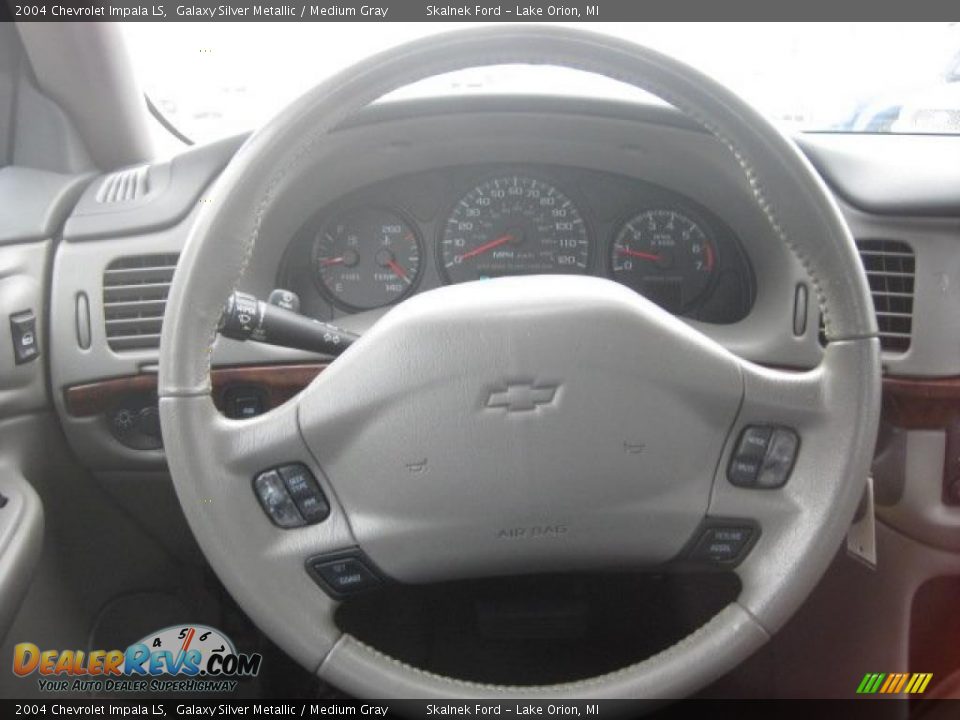 2004 Chevrolet Impala LS Galaxy Silver Metallic / Medium Gray Photo #29