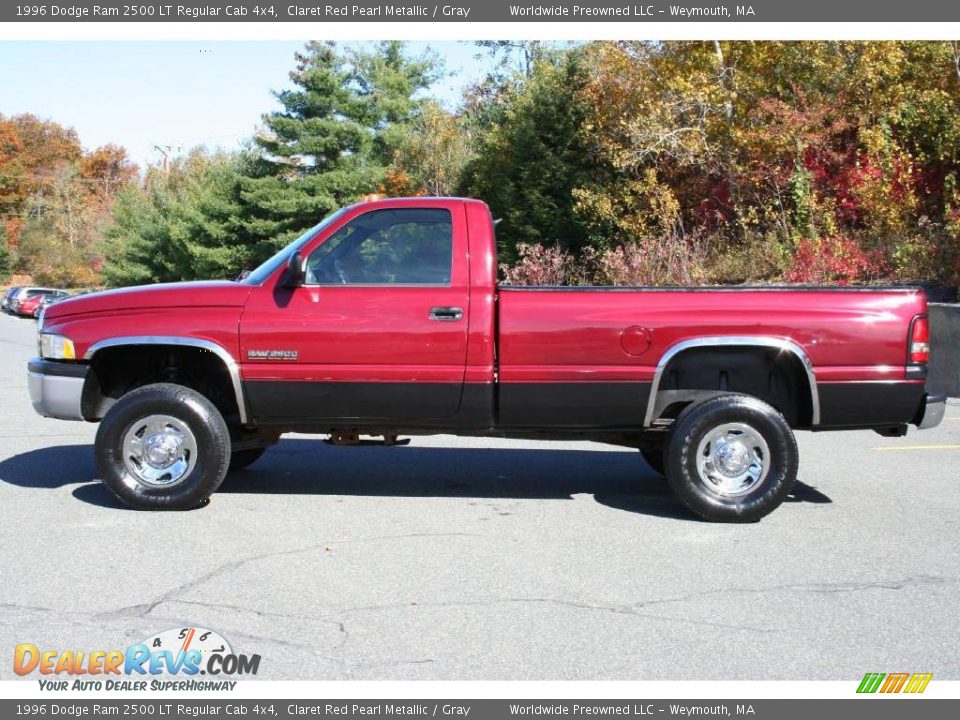 Claret Red Pearl Metallic 1996 Dodge Ram 2500 LT Regular Cab 4x4 Photo #3