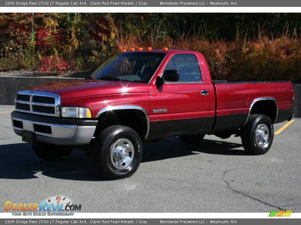 Claret Red Pearl Metallic 1996 Dodge Ram 2500 LT Regular Cab 4x4 Photo #7