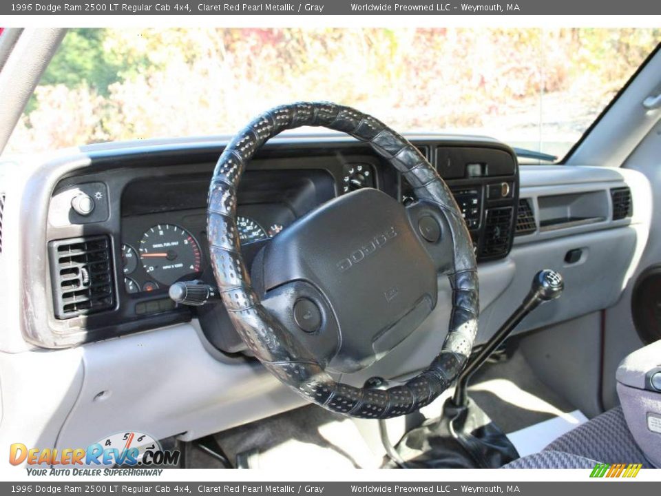 1996 Dodge Ram 2500 LT Regular Cab 4x4 Claret Red Pearl Metallic / Gray Photo #24