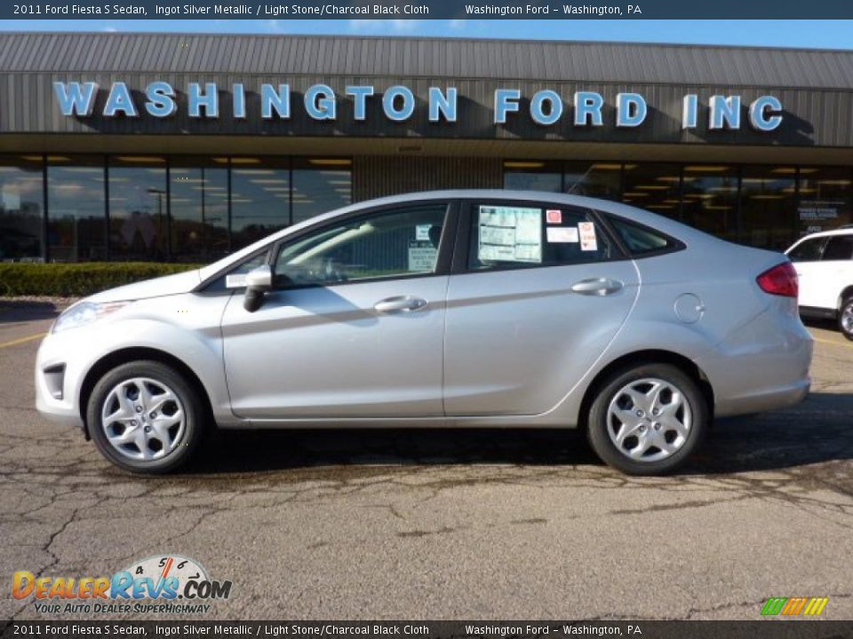 2011 Ford Fiesta S Sedan Ingot Silver Metallic Light Stonecharcoal