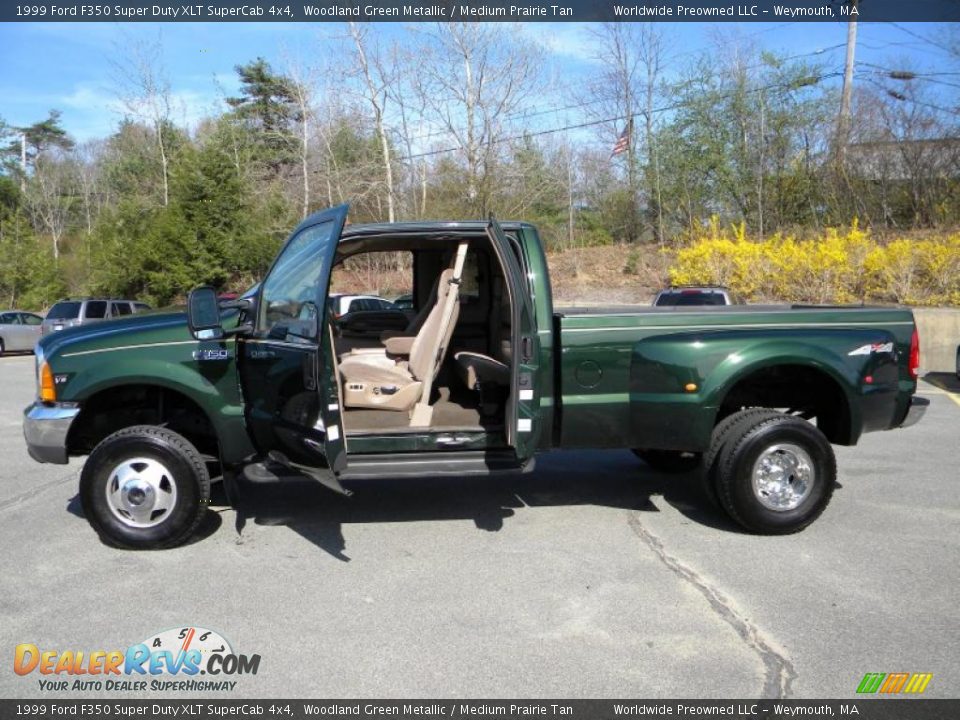 Woodland Green Metallic 1999 Ford F350 Super Duty XLT SuperCab 4x4 Photo #7
