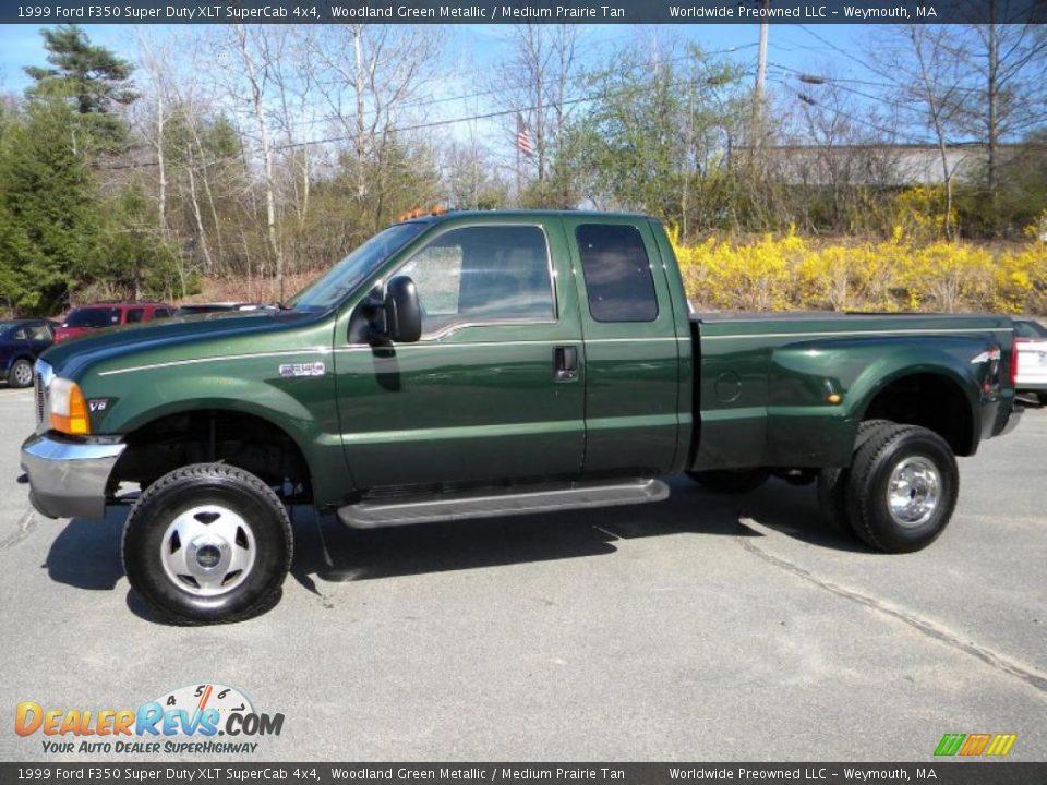 Woodland Green Metallic 1999 Ford F350 Super Duty XLT SuperCab 4x4 Photo #13
