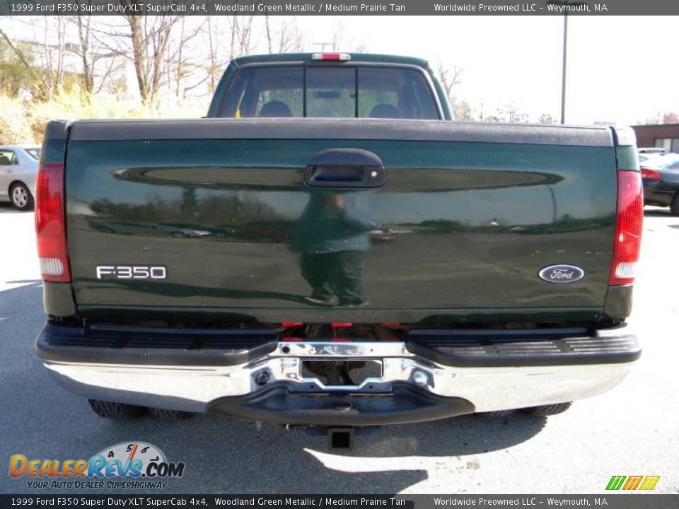 1999 Ford F350 Super Duty XLT SuperCab 4x4 Woodland Green Metallic / Medium Prairie Tan Photo #17