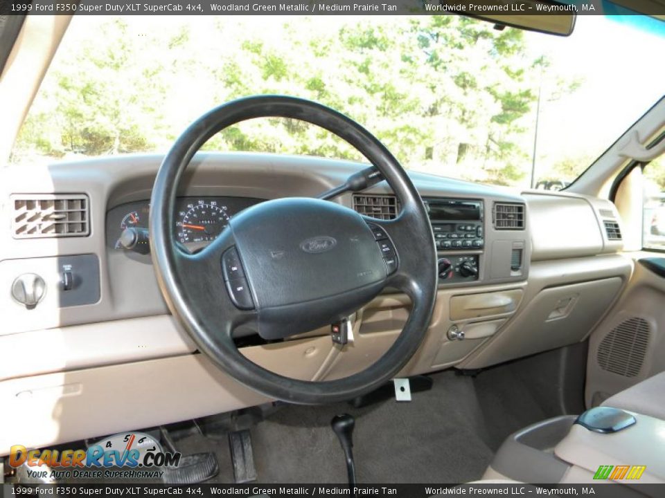 Medium Prairie Tan Interior - 1999 Ford F350 Super Duty XLT SuperCab 4x4 Photo #33
